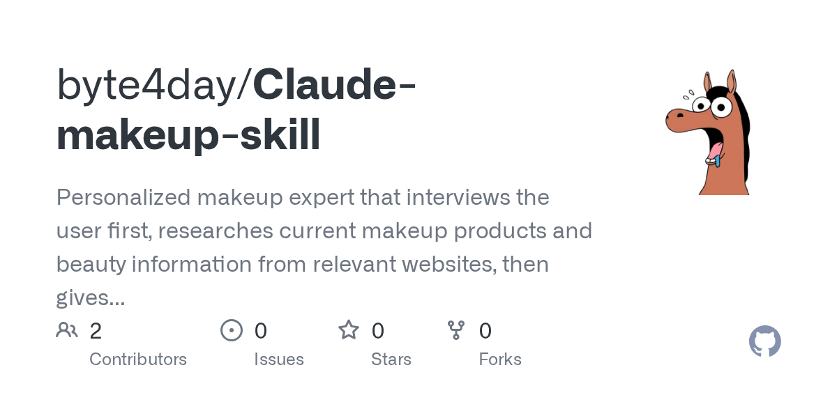 Claude Makeup Skill — Development skill for Claude Code