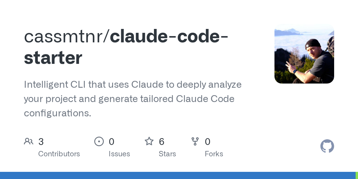 Claude Code Starter — Development skill for Claude Code