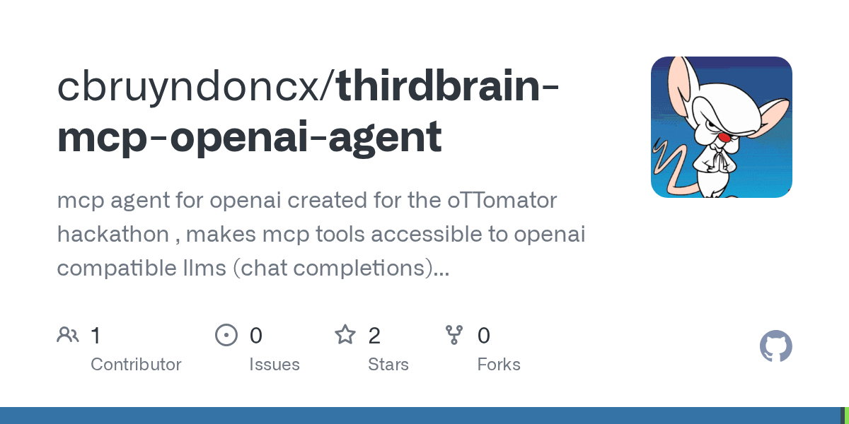 Thirdbrain MCP OpenAI Agent — Communication skill for Claude Code