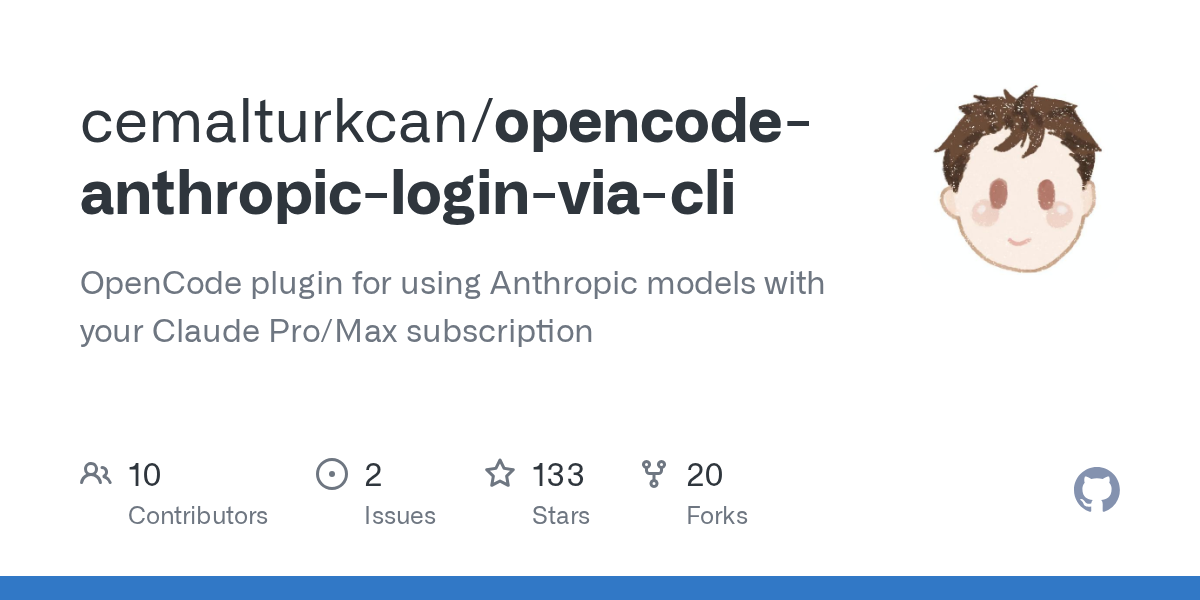 Opencode Anthropic Login Via CLI — Development skill for Claude Code