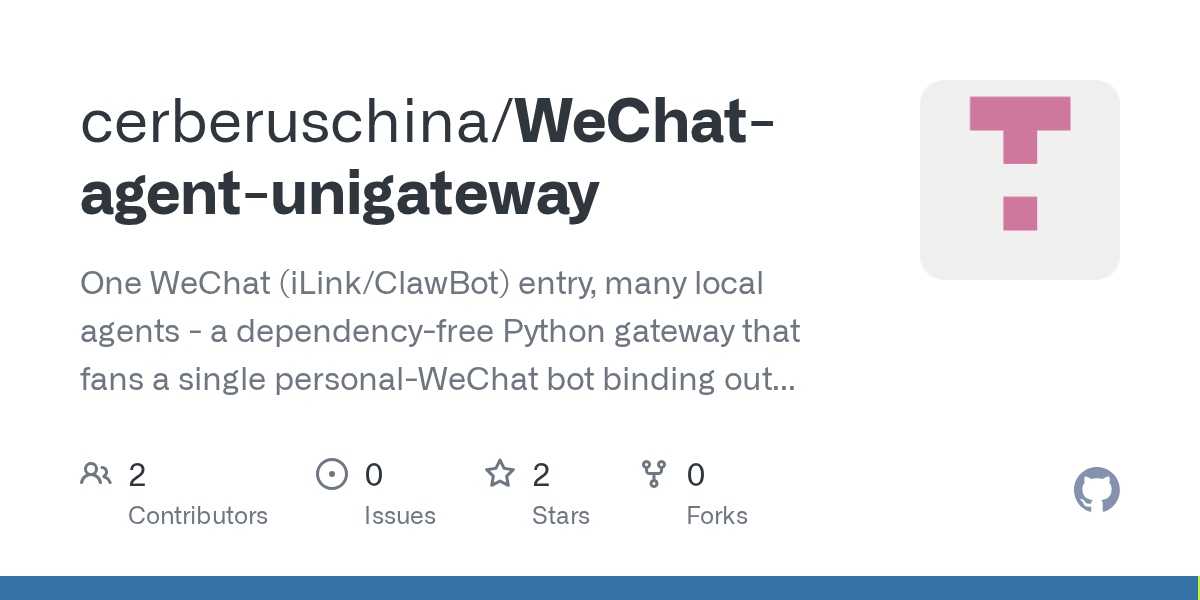 WeChat Agent Unigateway — Development skill for Claude Code