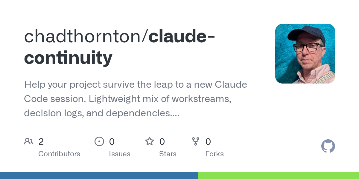 Continuity Recover — Development skill for Claude Code