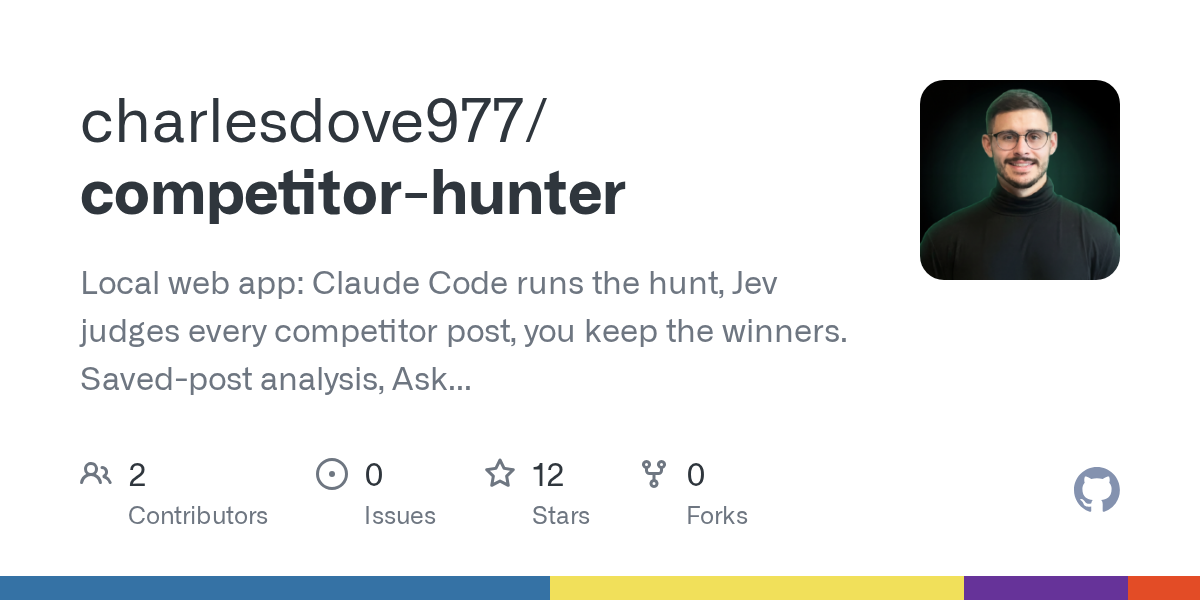 Competitor Hunter — AI skill for Claude Code