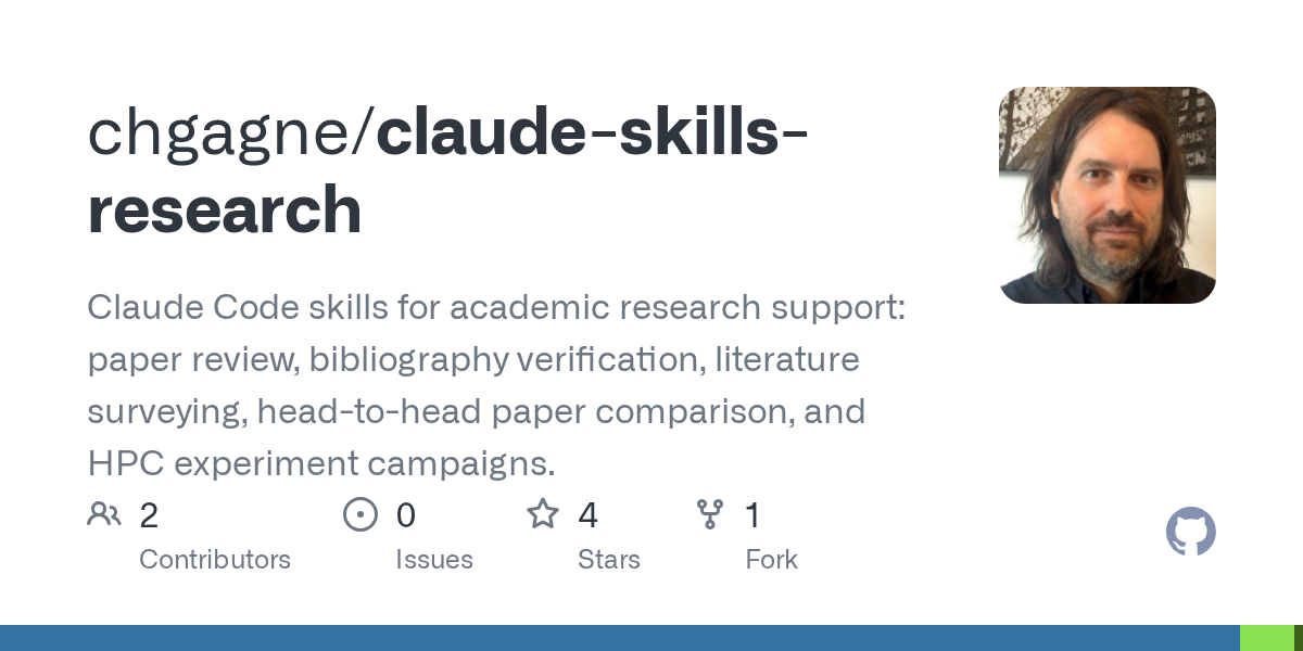 Claude Skills Research — Development skill for Claude Code