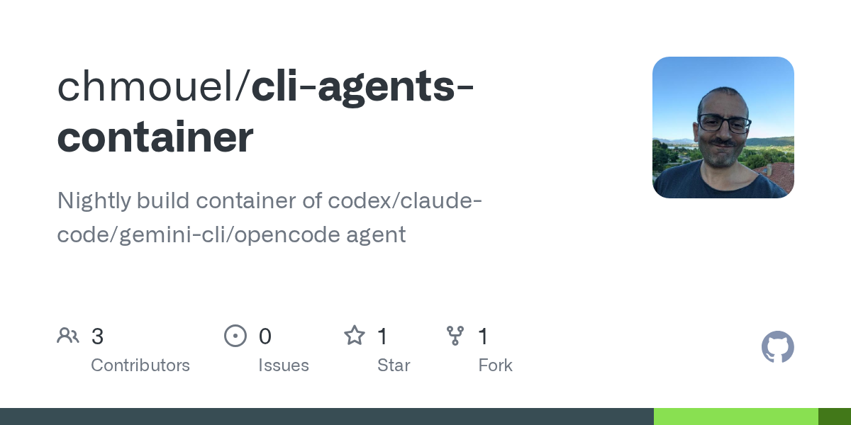 CLI Agents Container — Development skill for Claude Code