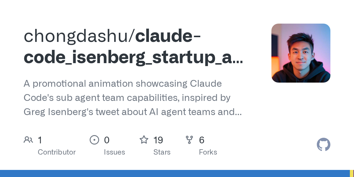 Claude Code Isenberg Startup Agents Remotion — AI skill for Claude Code