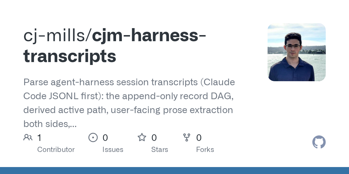 Cjm Harness Transcripts — Development skill for Claude Code