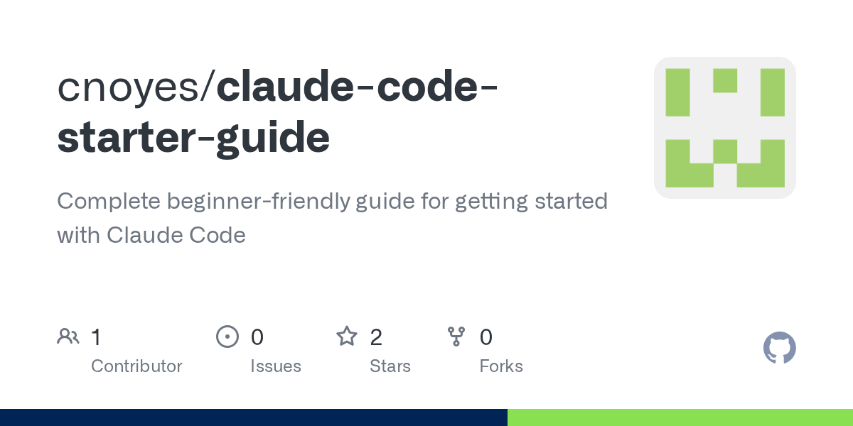 Claude Code Starter Guide — Development skill for Claude Code