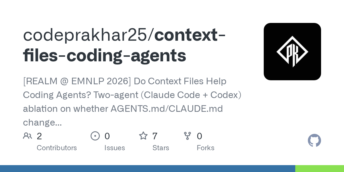 Context Files Coding Agents — Development skill for Claude Code
