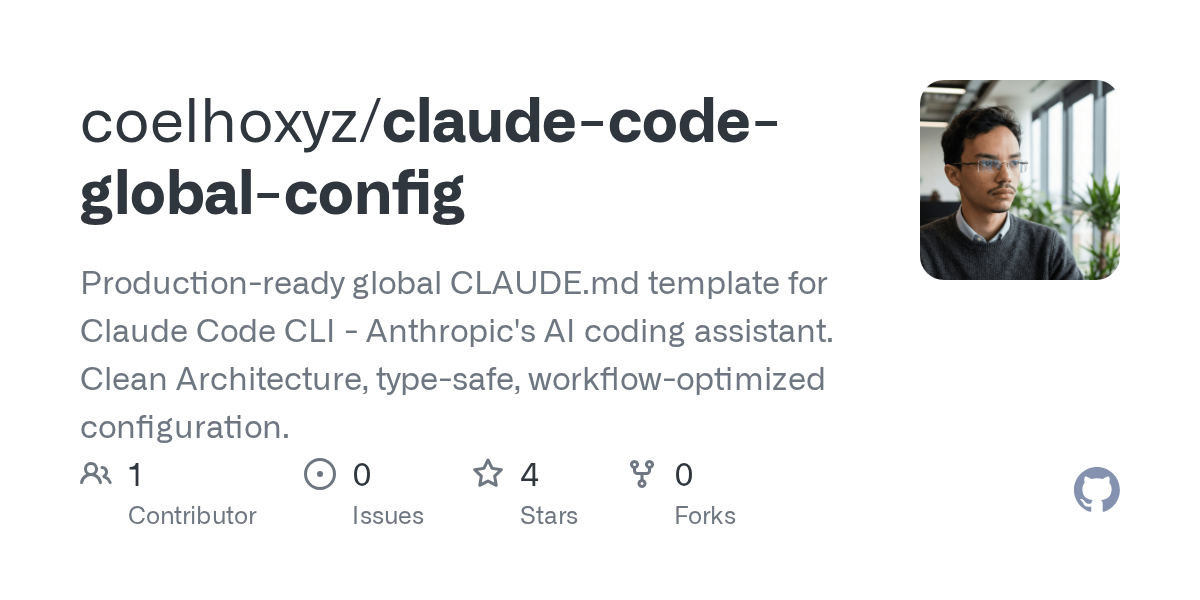Claude Code Global Config — AI skill for Claude Code