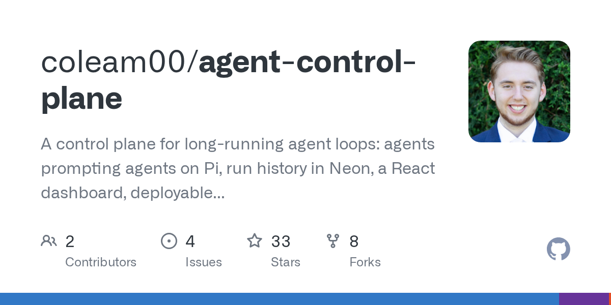 Agent Control Plane — Development skill for Claude Code