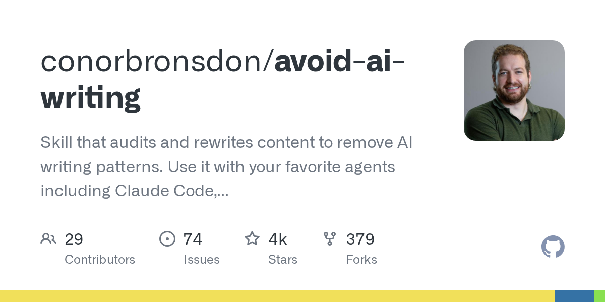Avoid AI Writing — AI skill for Claude Code