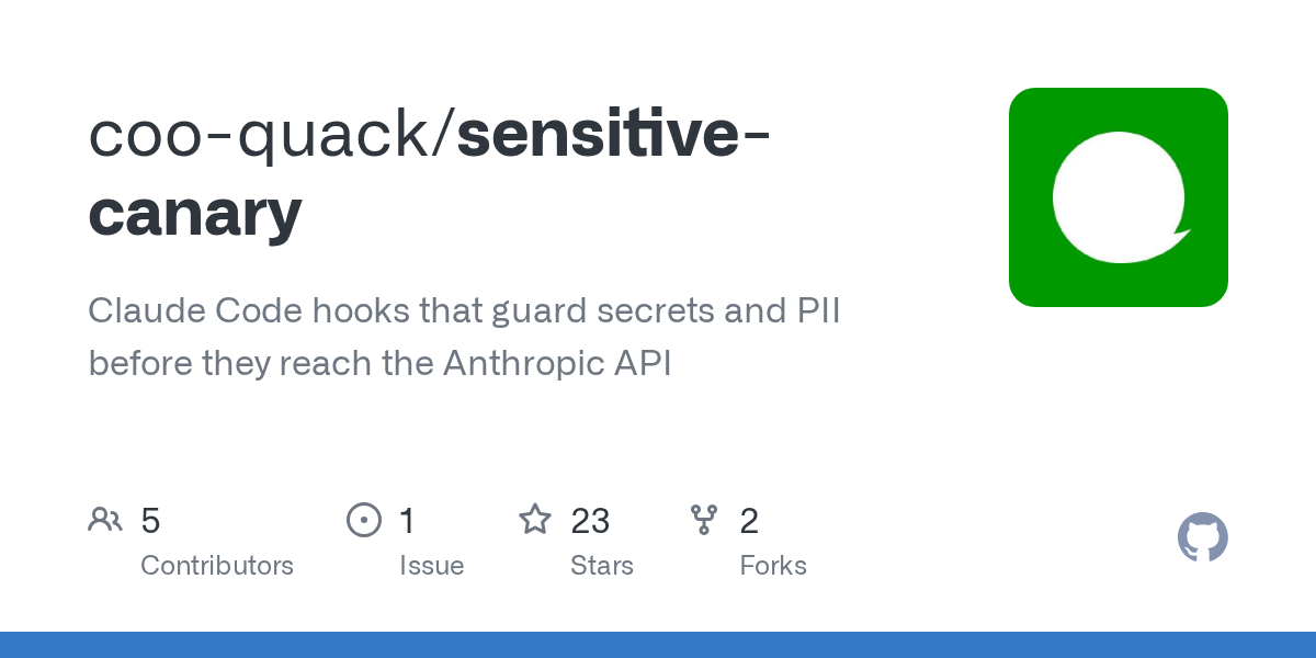 Sensitive Canary — Development skill for Claude Code