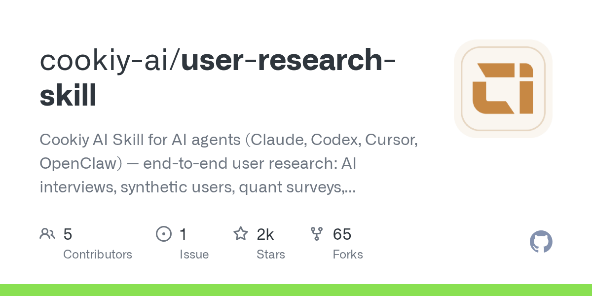 User Research Skill — AI skill for Claude Code
