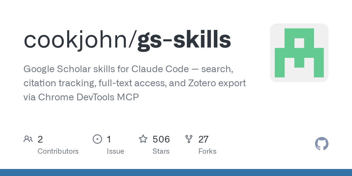 Gs Researcher — Research agent for Claude Code