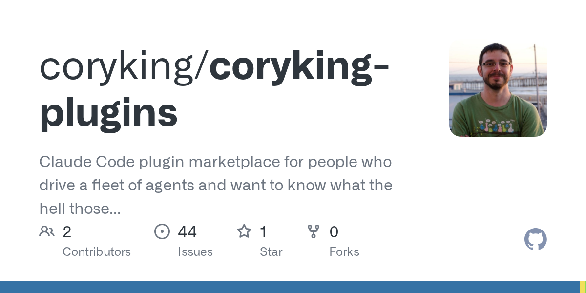 Coryking Plugins — Code Quality skill for Claude Code