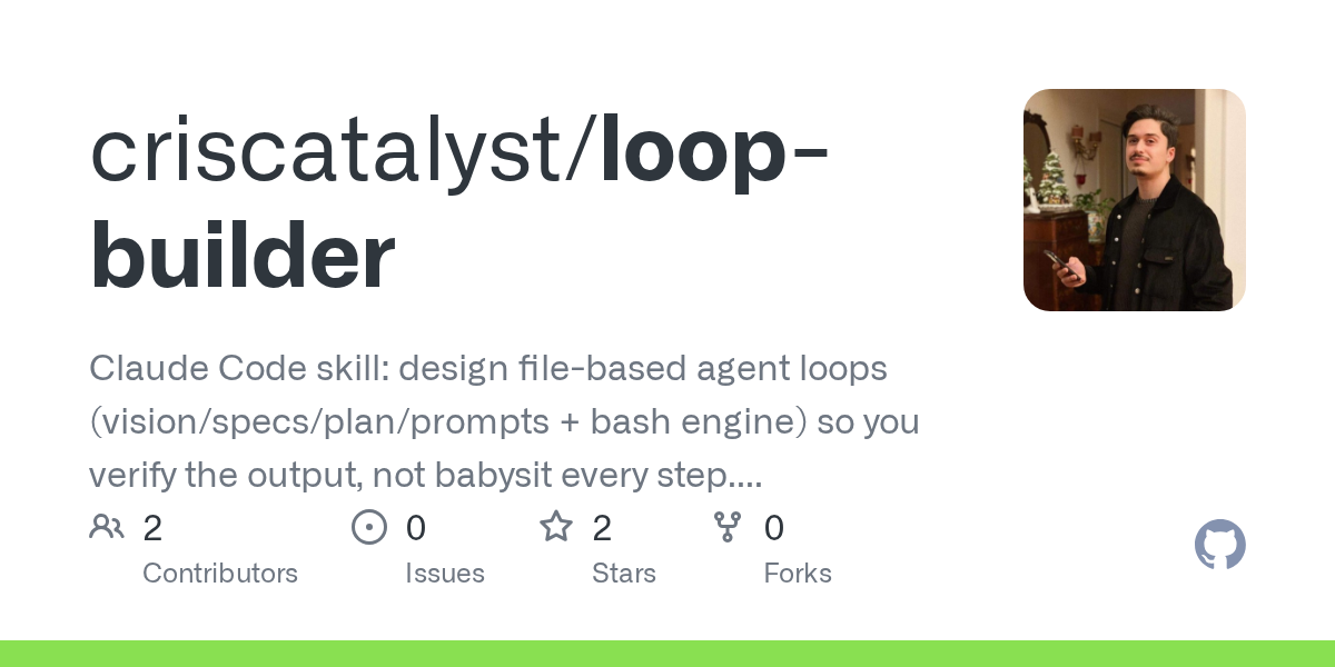 Loop Builder — Design skill for Claude Code