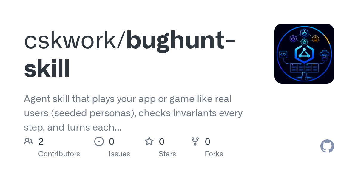 Bughunt Skill — Testing skill for Claude Code