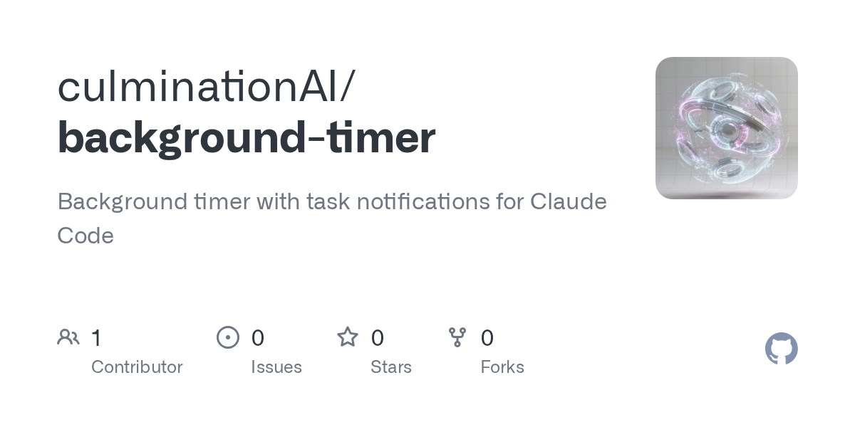 Background Timer — Productivity skill for Claude Code