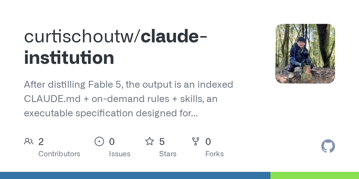 Claude Institution — AI skill for Claude Code