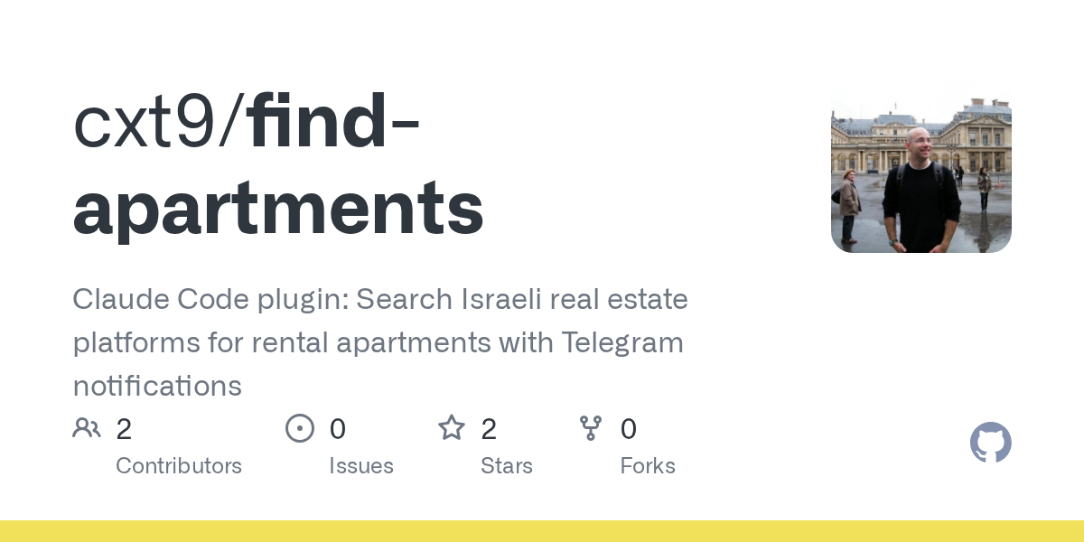 Find Apartments — Development skill for Claude Code