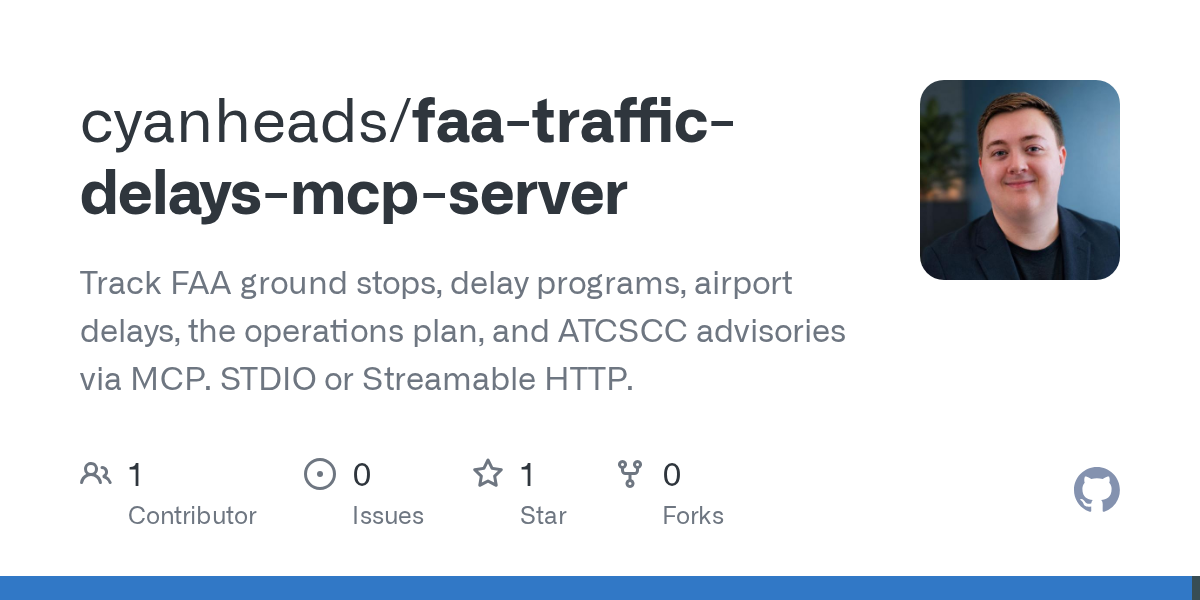 Faa Traffic Delays MCP Server — Development skill for Claude Code