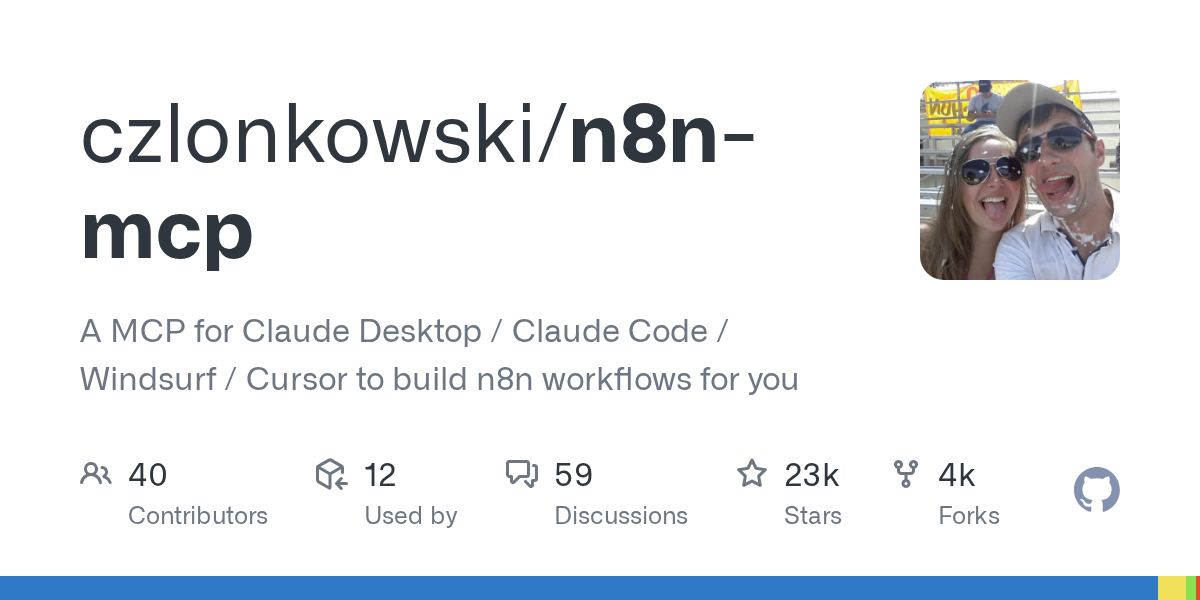n8n MCP — Git skill for Claude Code
