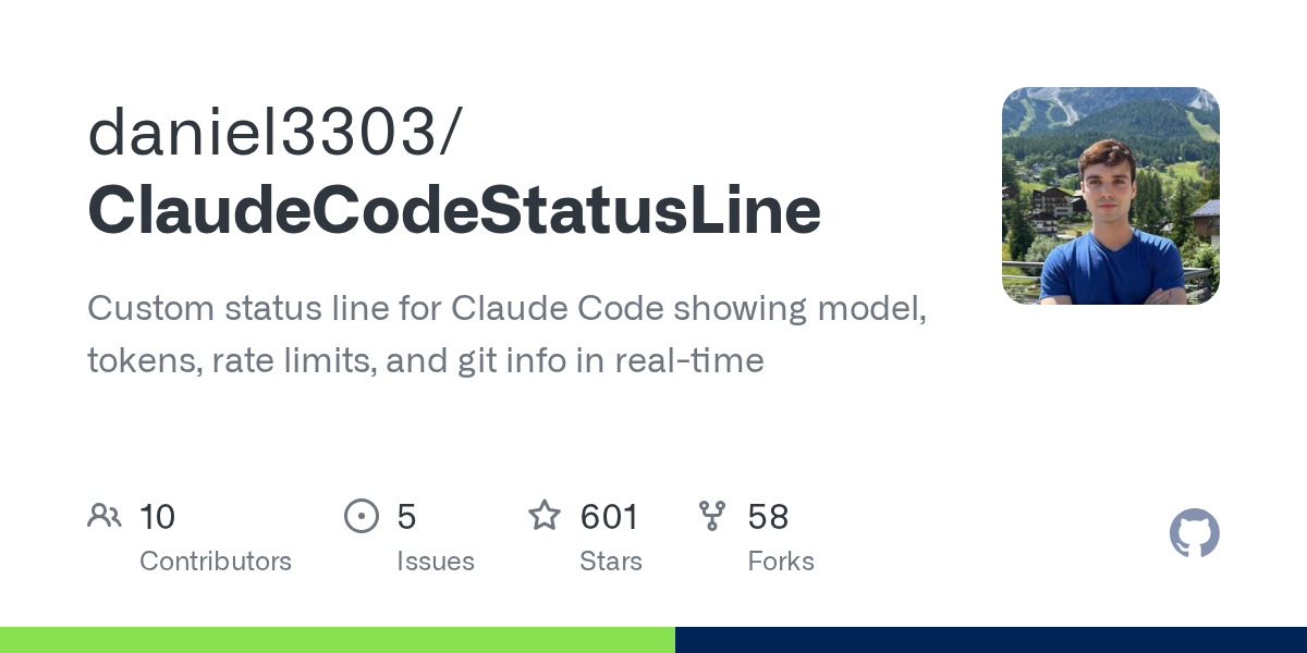 ClaudeCodeStatusLine — AI skill for Claude Code