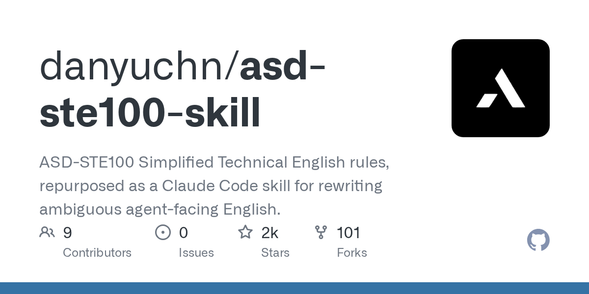 Asd Ste100 Skill — Development skill for Claude Code