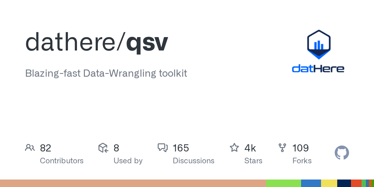 qsv — Data skill for Claude Code