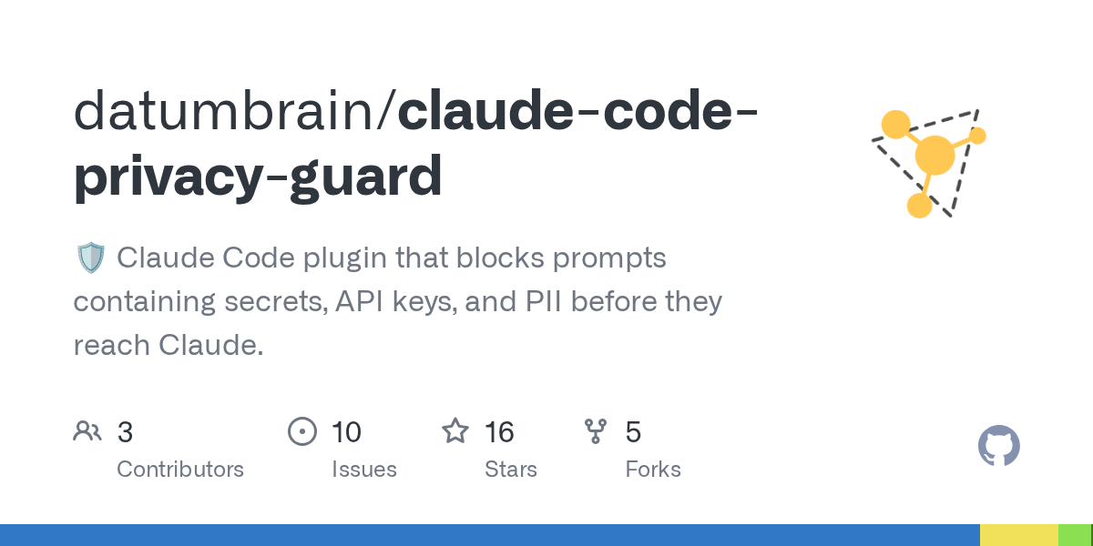 Claude Code Privacy Guard — Development skill for Claude Code