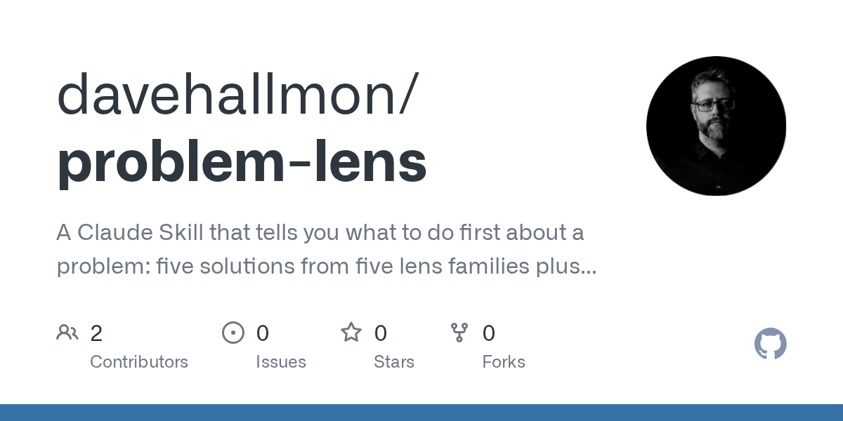 Problem Lens — Development skill for Claude Code
