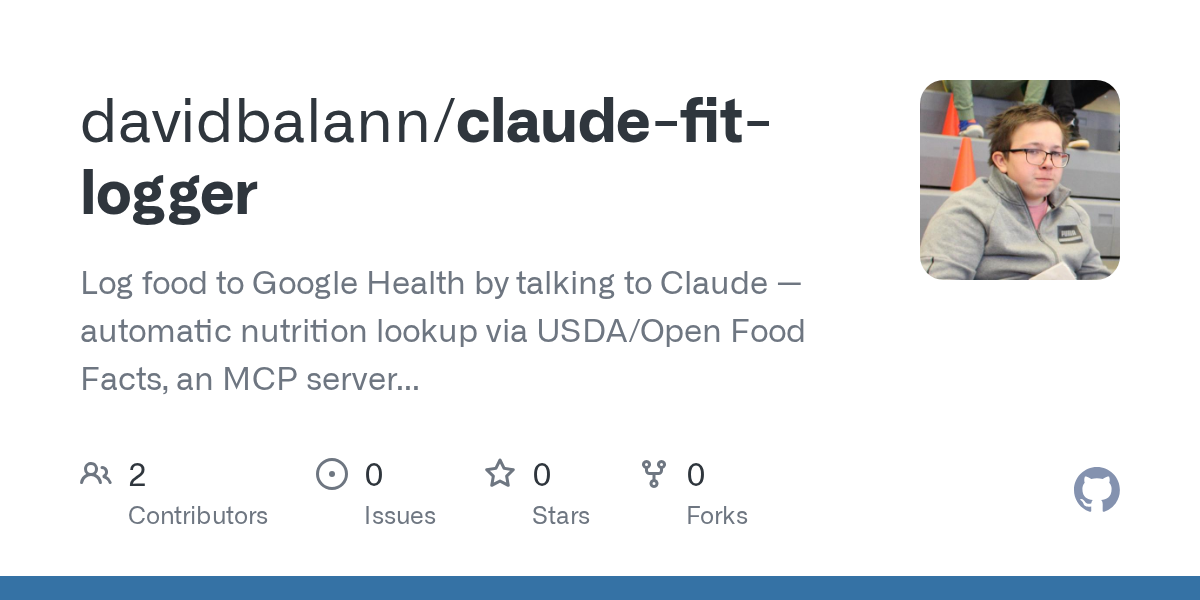 Claude Fit Logger — Data skill for Claude Code