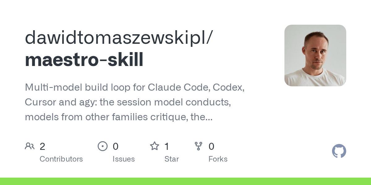 Maestro Skill — AI skill for Claude Code