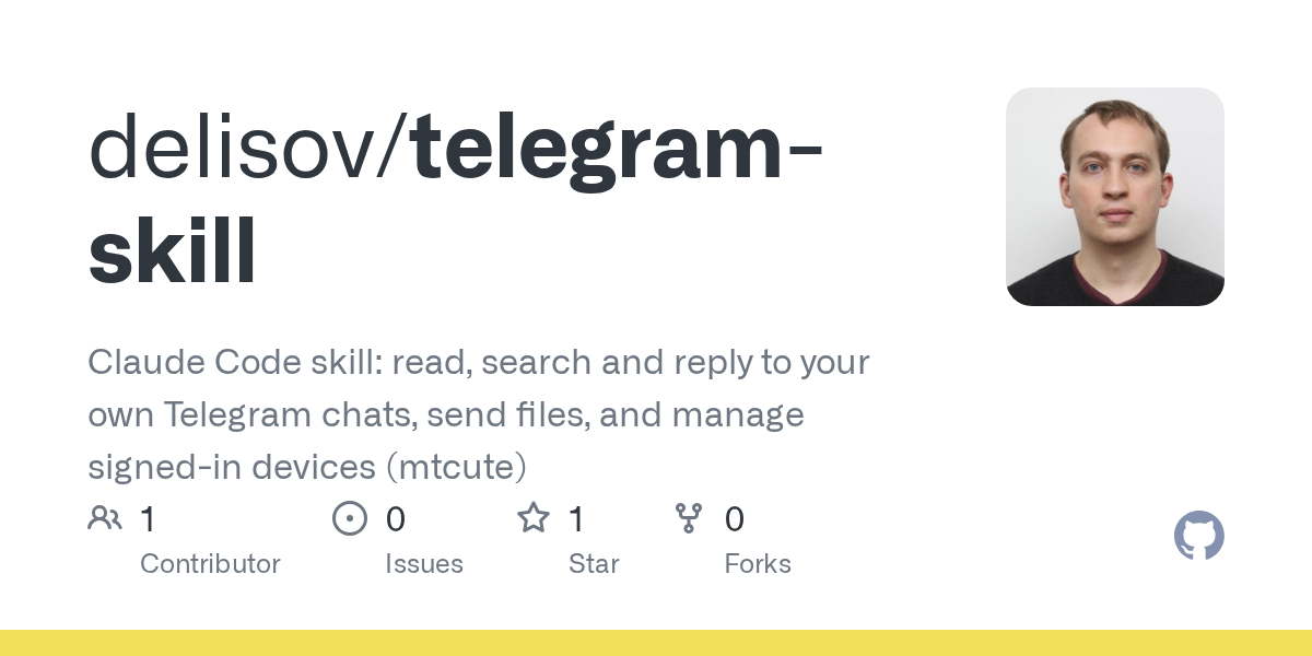 Telegram Skill — Development skill for Claude Code