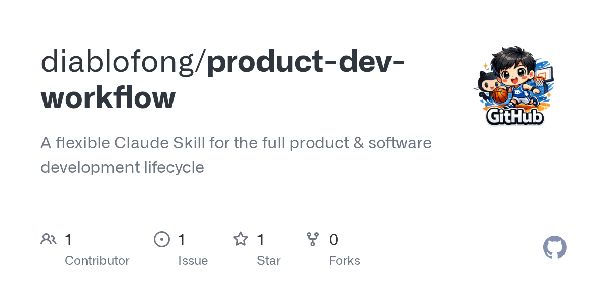 Product Dev Workflow — Productivity skill for Claude Code