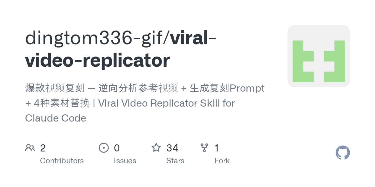 Viral Video Replicator — Development skill for Claude Code