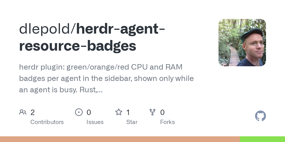 Herdr Agent Resource Badges — Development skill for Claude Code