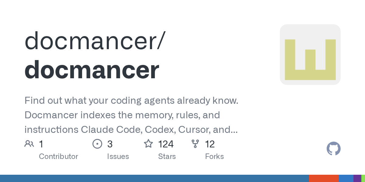 Docmancer — Development skill for Claude Code