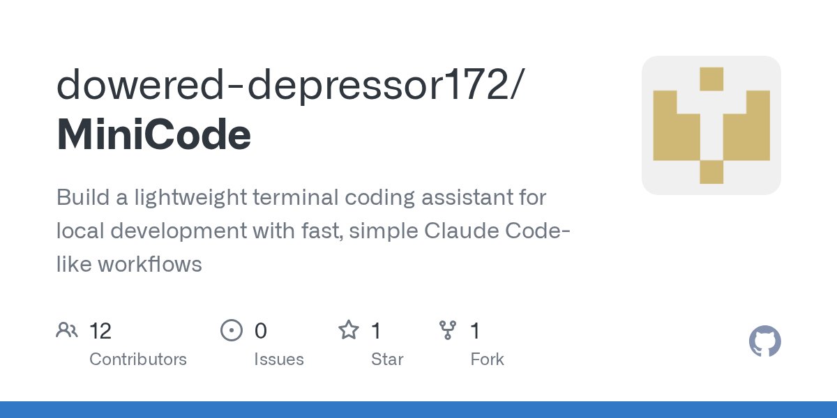 MiniCode — Development skill for Claude Code