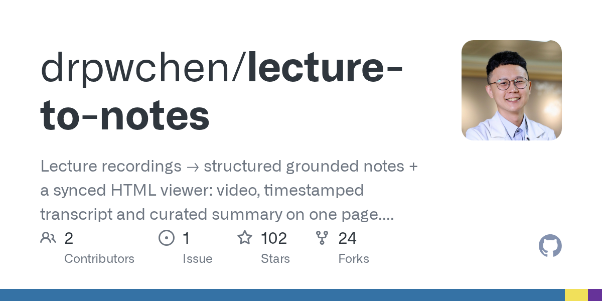Lecture To Notes — Data skill for Claude Code