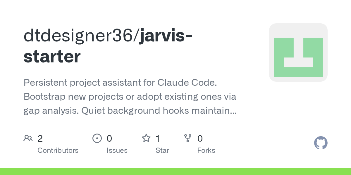 Jarvis Starter — AI skill for Claude Code