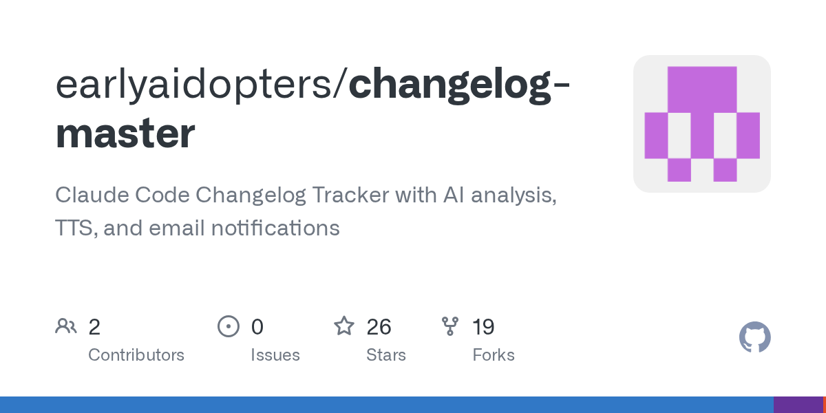 Changelog Master — AI skill for Claude Code