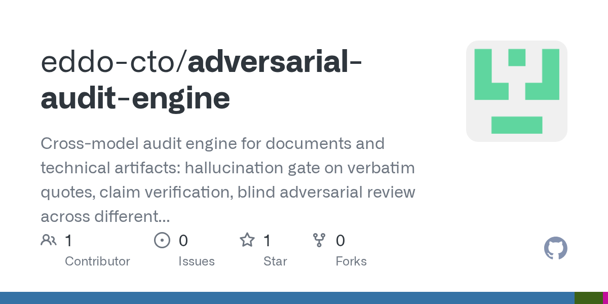 Adversarial Audit Engine — Security skill for Claude Code