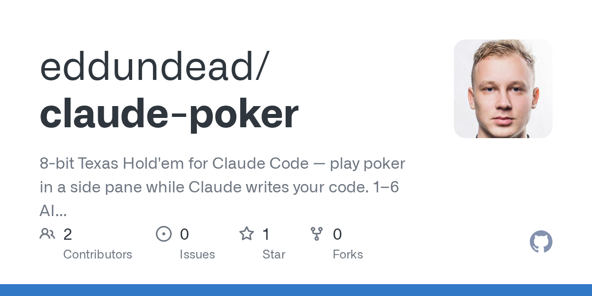 Claude Poker — AI skill for Claude Code