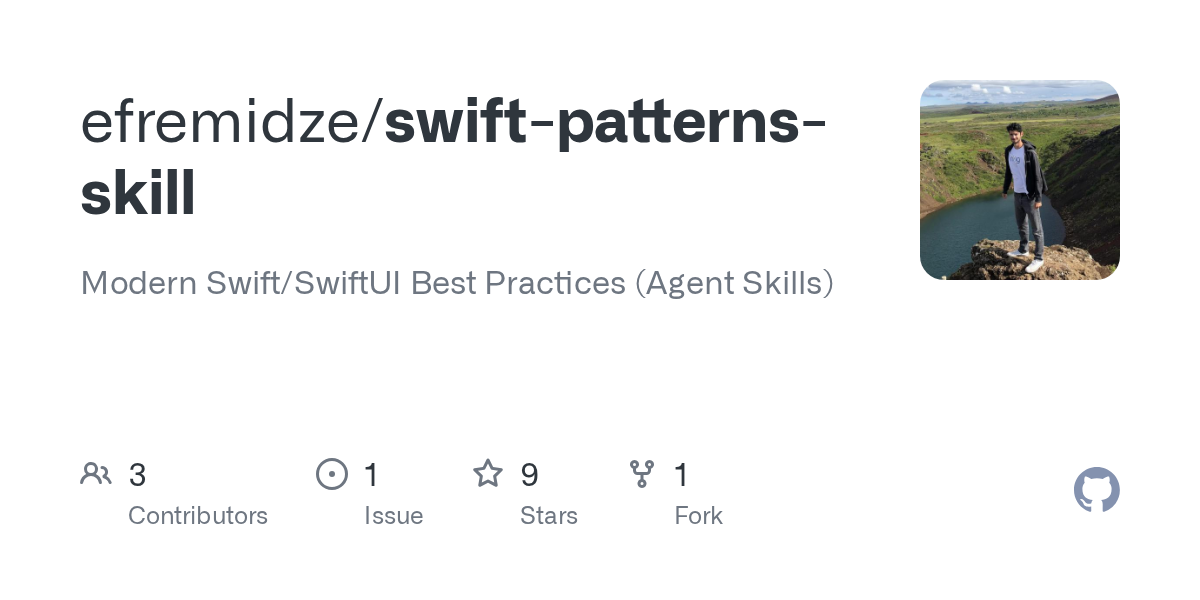Swift Patterns Skill — Development skill for Claude Code
