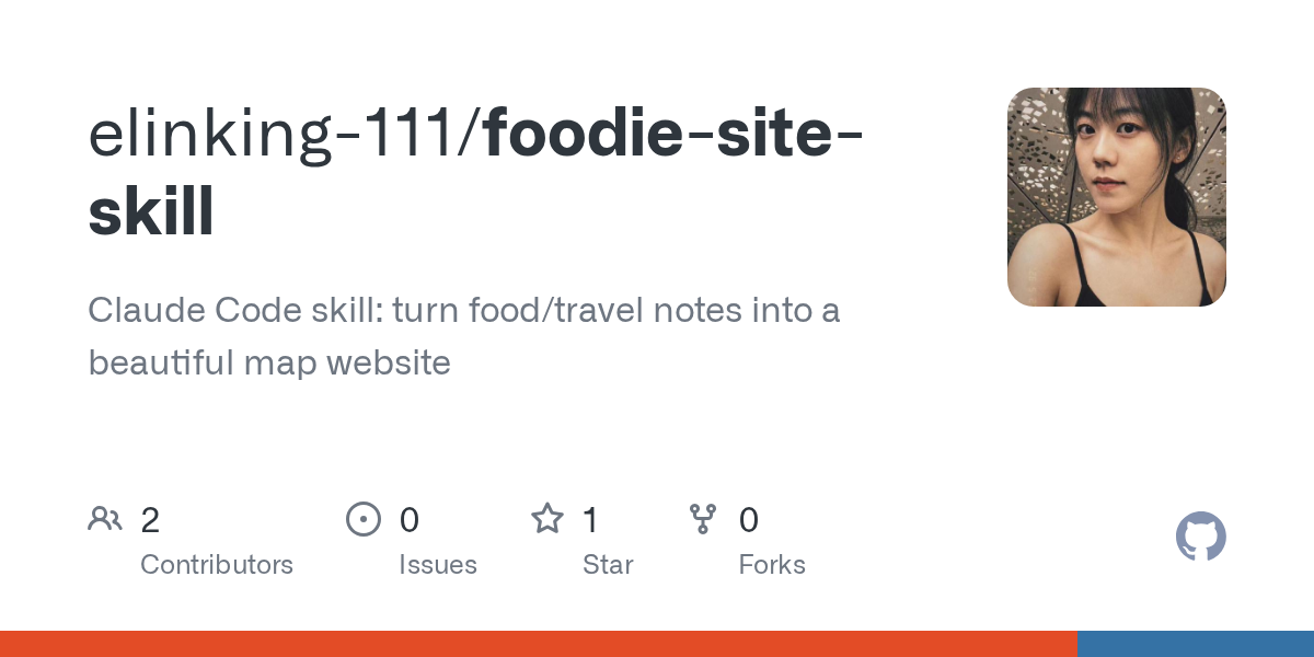 Foodie Site Skill — Development skill for Claude Code