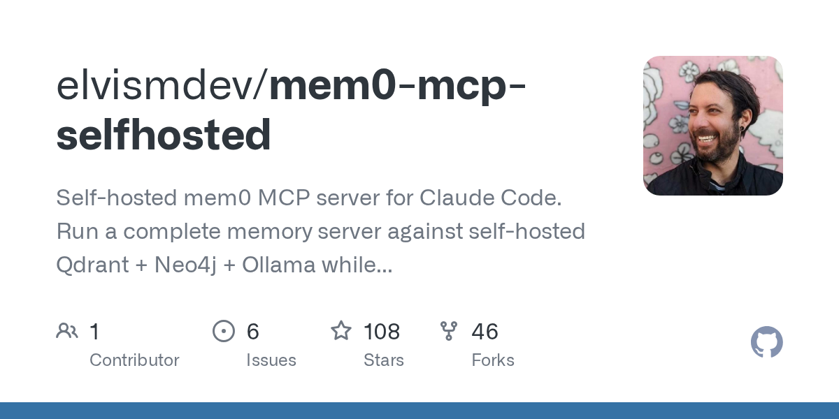 Mem0 MCP Selfhosted — AI skill for Claude Code