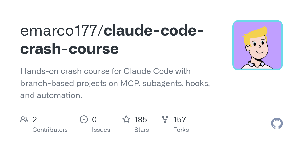 Claude Code Crash Course — Development agent for Claude Code