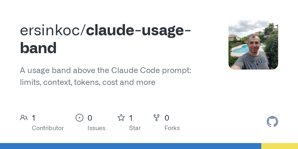 Claude Usage Band — Development skill for Claude Code